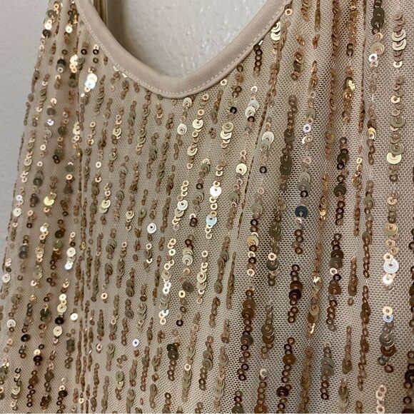 Forever 21 Plus Size all Sequin slip Dress spaghetti strap NYE 0X US 12 - Picture 3 of 12